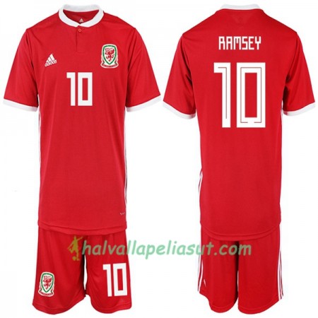 Jalkapallo Pelipaidat Wales RAMSEY 10 Lasten Kotipaita 2018-2019 Lyhythihainen